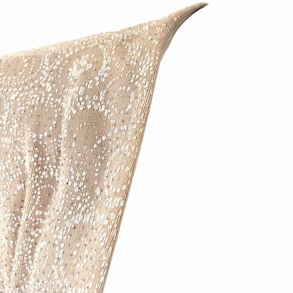 ALEX EVENINGS METALLIC RAISED SWIRL PRINT BEIGE & WHITE OPEN FRONT JACKET 22W - Picture 3 of 7